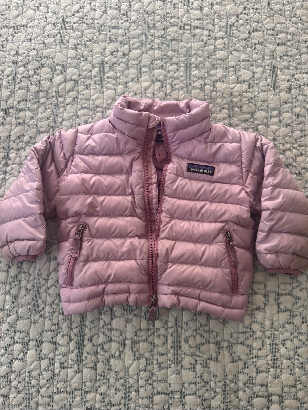 Patagonia Kids Puffy Jacket in Light Pink